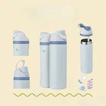 24/Oz/32 Oz Water Bottle Cup Vacuum Water Bottle Drinkware Tumbler Stainless Steel Thermal Mug Original Cold Hot Cup Owal'o - D-灰色 - 查看 4