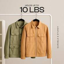10-Pack Plush Clothes Hangers, Velvet Hangers,Luxurious, Traceless, High-Load-Bearing Wardrobe Hangers, Suitable For Clothing Storage In Bedrooms, Balconies, And Bathrooms, And Can Be Used To Hang Shirts, Coats, Dresses, Pants, Etc. - 黑色(加厚升級款) - 查看 5