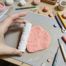 1pc Insect Themed Clay Embossing Tool - Plastic Material, Suitable For Pottery DIY Handcraft, With Bee, Ant And Other Insect Patterns, Applicable For Entomology Projects, Pottery Stamps, Home Decor, Gift For Pottery Enthusiasts - A - View 5