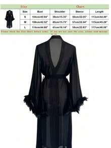 Áo choàng ngủ dài tay bằng satin gợi cảm dành cho nữ, Áo choàng ngủ satin gợi cảm dành cho nữ, Đồ ngủ nhẹ nhàng thoải mái, Đồ mặc nhà, Áo khoác cardigan rộng rãi tối giản, Áo choàng tắm thắt eo, Thích hợp mặc ở nhà và khách sạn, Cần thiết cho mùa tựu trường - Thiết kế thắt eo cổ chữ V sâu, Kiểu dáng dài thướt tha, Thích hợp mặc ở nhà và thư giãn, Thoải mái và ấm áp | Bộ khăn choàng cổ chữ V sâu, Khăn trang trí nhà cửa, Bộ khăn tắm phòng tắm - màu đen - Xem 10