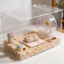 Tapis de refroidissement pour hamster, tapis de refroidissement anti-morsure et anti-basculement, facile à nettoyer, tapis de refroidissement d'été pour hamster, décoration de cage pour petits animaux de compagnie - Voir 10