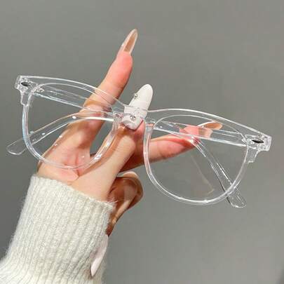 1pc Unisex Fashion Casual Minimalist Rivet Design Glasses