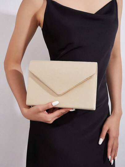 REMANLAND Envelope Style Evening Clutch Bag, Suitable For Parties, Weddings And Other Occasions, Comes With Detachable Chain Strap. Elegant Multi-Purpose, Suitable For Bridal Parties, Party Dresses, Sequin Formal Gowns, Perfect For Formal Events Such As Parties, Weddings, And Charity Galas