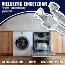 Ống dẫn nước vào máy giặt dài 1,5m có van một chiều, ống mềm cấp nước máy giặt và máy rửa chén 3/4 inch có van một chiều - Trắng 1 cái - Xem 5