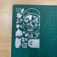 Metal Cutting Mold, Customized Lawn Cutting Craft Mold, Pumpkin House Embossing Template For Scrapbooking, Card Making, DIY Craft Supplies - Silver-white - View 6