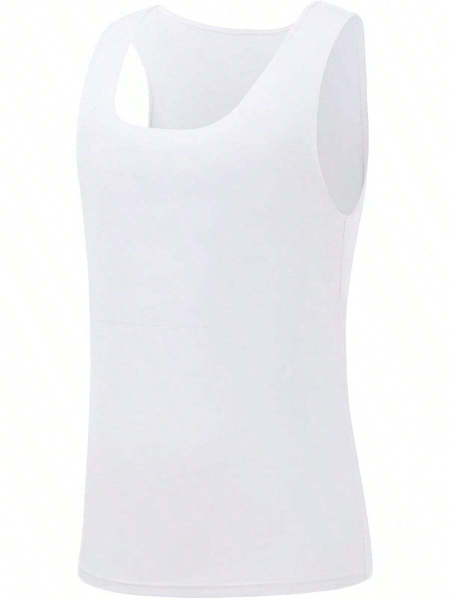 Vendaje para el pecho para FTM, estilo de tanque largo para un apoyo cómodo - Blanco - Ver 1