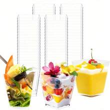 30/60pcs Dessert Cups, 150ml Sundae Cups, Fruit Pudding Cups, Mousse Cups, Ice Cream Cups, For Catering, Events And Home Parties - - - View 10