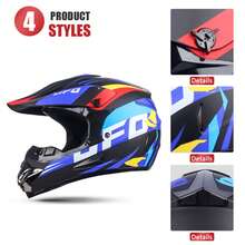 DOT Adult Female Men Helmets Motocross Kask Cross Downhill Soporte Casco Off Road Helmet Racing Classic Motorcycle Original - Black UFO-goggles - View 4