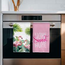 MEMNUN 2 chiếc khăn lau bếp, khăn lau bát đĩa, khăn lau tay, khăn rửa chén in hình chim hồng hạc vẽ màu nước với dòng chữ "Nhà là nơi tuyệt vời nhất", kích thước 15.75*23.62in (40*60cm). Chất liệu microfiber siêu mềm, thấm hút tốt, thích hợp trang trí nhà cửa hiện đại, trang trí nhà bếp, trang trí Giáng sinh, dùng trong nấu nướng, làm bánh, vệ sinh, phù hợp cho phòng ăn, nhà bếp, trang trí hàng ngày và làm quà tặng, dùng được quanh năm. - Nhiều màu - Xem 5