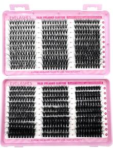 Bộ 600/590/570/540 sợi mi giả DD Curl, mi giả dạng chùm và mi giả dung lượng lớn, mi dưới, mi nhọn và mi giả dạng cụm, độ dày 30D/40D/50D/60D/80/100D, độ dài hỗn hợp 10-18mm, thân thiện với người mới bắt đầu, mềm mại và bông xốp, tạo vẻ tự nhiên, dễ dàng tự làm mi giả phân đoạn tại nhà. - D - Xem 4