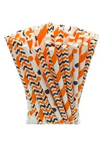 25pcs/100pcs Multicolor Mixed Red Color Paper Straws, Disposable Paper Straws With Various Patterns, 100pcs Set, Suitable For Holidays, Parties, Wedding, Anniversary, Decorative Straws For Beverages Like Milk Tea, Coffee, Juice - Red - View 55