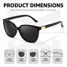 2Pack Polarised Sunglasses Womens - Stylish And  UV400 Protection For Outdoor Activities - A01 Black + Tortoise/Brown - View 2