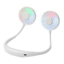 Neck Fan LED Neck Fan Upgraded Version 1200mAh Battery Capacity Long Battery Life Suitable For Students Office Outdoor Travel Holiday Essential Perfect Gift - 彩色 - 查看 12