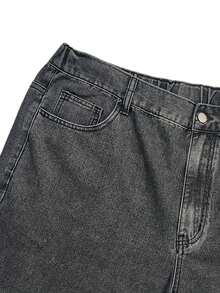 Quần short nam cỡ lớn đa năng, phù hợp cho mọi mùa, hoàn hảo cho phong cách đường phố và thời trang đô thị. - Màu xám đen - Xem 3