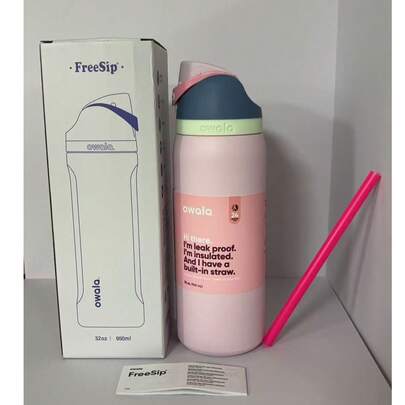 New O-WALA Stainless Steel Insulated Sports Water Bottle With Straw, Suitable For Sports, Travel And School; Large Capacity Metal Vacuum Insulated Coffee Travel Mug; Portable Water Bottle; Keeps Hot/Cold For Hours; Sweat-Proof; ; Ideal For Outdoor Activities, Camping And Driving, A Great Gift For Fitness Enthusiasts On Birthday And Christmas.