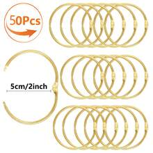 10Pcs/30Pcs/50Pcs Rust-Proof Curtain Rings, Shower Curtain Rings, Shower Curtain Hooks (Inner Diameter 5cm/2inch), Suitable For Most Curtains And Shower Curtain Tracks, Smooth Sliding, Metal Shower Curtain And Rod Use, Black, Gold, Silver - Multicolor - View 15