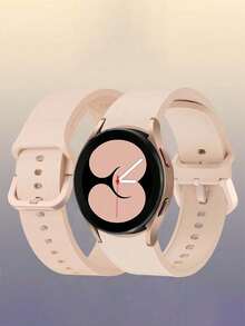 20 毫米户外运动硅胶表带，兼容三星 Galaxy Watch 7 FE 6 5 4 40 毫米 44 毫米、Watch 5 Pro 45 44 毫米、Watch 6 43 毫米、Watch 4 Classic 46 毫米，防水防汗浅粉色，适合女士 - 淺粉色 - 查看 4