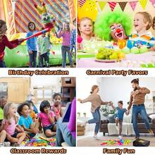 63pcs Kids Party Favors, Including Stress Toys, Reward Gifts, Treasure Boxes, Birthday Presents, Christmas Stocking Stuffers, Carnival Prizes, Piñata Fillers, Candy Bag Stuffers, Party Goodie Bag Fillers, Random Colors - Rusty Rose - View 7