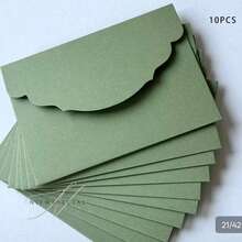 NIEWSPECIAL 10pcs Set Tri-Fold Pocket Wedding Invitation Envelopes, Simple Invitation Envelopes For Engagement, Christening, DIY Invitations, 5*7 Inch Invitations, Pocket Invitations, Customized Invitations, New Design Covers. Christmas Cards - 10Pcs - View 16