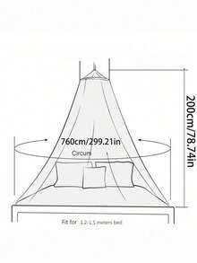 1件婴儿床/幼儿床发光星星蚊帐，悬挂式蚊帐，适用于婴儿床、儿童床，白色公主风，适合1.5米床，日常使用 - 彩色 - 查看 5