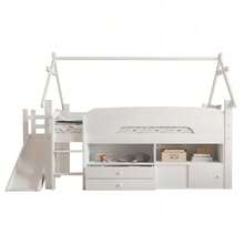 Kids Bed Frames, Headboards & Footboards - White + Solid Wood - View 7