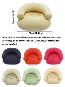 1个便携式U型充气户外休闲椅。柔软舒适的球形懒人沙发椅 | 透气PVC材质，符合人体工学设计，现代座椅，轻巧结构，紧凑型座椅，可折叠充气户外休闲躺椅沙发，适用于客厅、阳台、露营、野餐、户外座椅、露营椅，球形设计，紧凑型家具，易于携带，耐用材质，可折叠沙发，旅行者，露营者，新生礼物，柔软蓬松的懒人沙发 - 彩色 - 查看 11