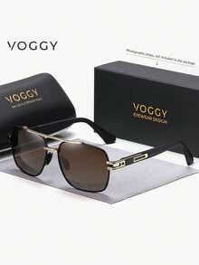 VOGGY 时尚简约复古金属 UV400 偏光太阳镜，男女皆宜，适合运动、驾驶、户外活动、骑行、钓鱼、度假、旅行、聚会、装饰、礼品等场合。 - 彩色 - 查看 12