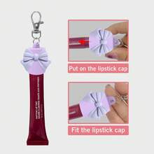 1pc Lip Gloss Keychain, Lip Balm Keychain With Portable Silicone Cap, Lip Gloss Keychain, Suitable For Wallet, Keys, Backpack And Fashion Accessories - View 3