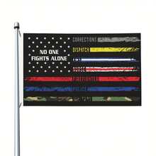 3X5 Feet Double-Sided American, Designed Emergency Rescue Personnel, Nurses, Paramedics, Officers, Firefighters, And Personnel - Bright Colors,-Resistant, Not Easy To Fade, Suitable Outdoor Or Indoor Use (90*150CM) - Style 1 - View 2