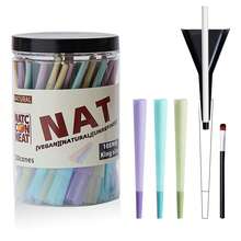 110pcs Colorful Pre-Rolled Cigarette Tips, Large Size Cigarette Rolling Papers With Filler And Tamping Rod, Ultra-Thin Slow Burning Cigarette Papers With Mouthpiece/Filter, Trumpet-Shaped Rolling Papers, Ideal For Holiday/Valentine's Day Gifts And Smoking Accessories, Father's Day Gift - Multicolor - View 10