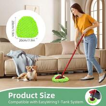 Repuestos de cabezales de mopa giratoria Ocedar Easywring 1 Sistema Paquete de 3 almohadillas de mopa de chenilla Recambio de mopa giratoria para O Cedar Mop Verde - Por defecto - Ver 2