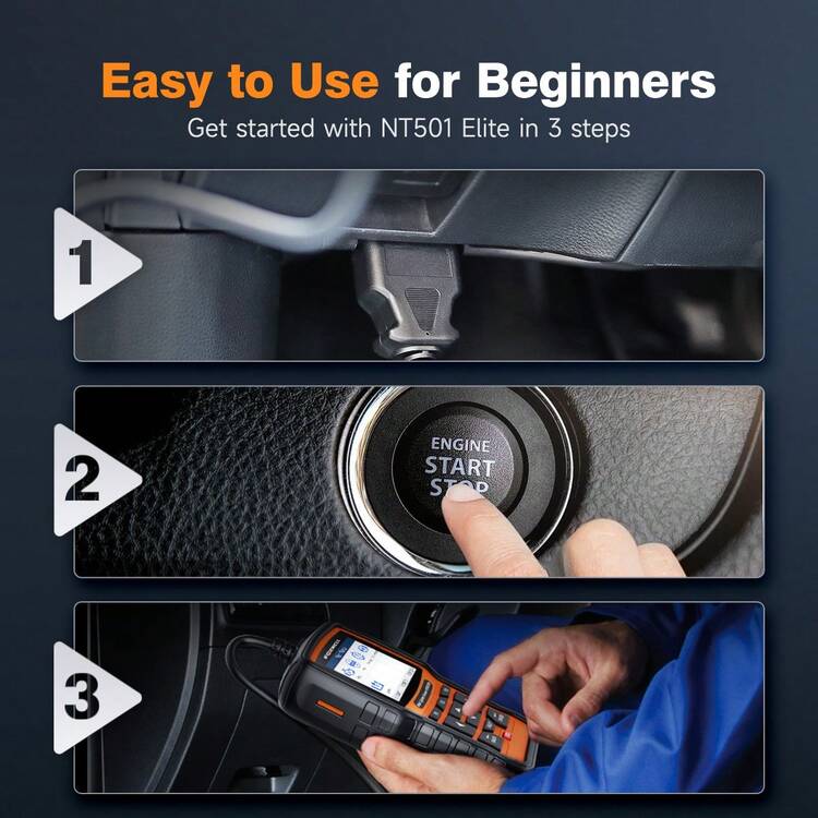FOXWELL NT510 Elite OBD2 Scanner For BMW, Full System All System Diagnostic Tool, Bi-Directional Control, All Reset Services & Battery Registration, Professional Scan Tool - NT510 Elite - Xem 6