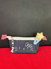 SANRIO Estuche de lápices de denim de alta calidad, organizador de papelería de gran capacidad para estudiantes, almacenamiento multifuncional de escritorio - estuche para lápices - Ver 13