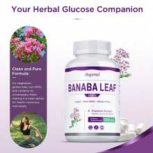 BUPORAI Banaba Leaf Capsules - Antioxidants, Metabolism, Maintain Overall Health, Boosts Vitality, Improves Immunity, Replenish Energy - 120pcs - 一瓶 - 試用階段 - 查看 3