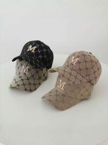 1顶男士新款M字母防紫外线多功能棒球帽，男女通用户外休闲款，绝佳礼物 - 棒球帽 - 查看 8