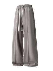 3pcs Men's Casual Loose Straight Leg Outdoor Sports Pants For Spring & Summer - Black - View 2