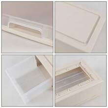 6.8 L Plastic Stacking Storage Drawers Desktop Stackable Drawer Unit 3 Packsgtt - Gray - View 4