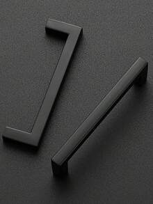 1pc Matte Black Kitchen Cabinet Handle, Cabinet Pull, Kitchen Hardware Accessories, Drawer Pull, Wardrobe Handle, Christmas Gift, New Year Gift, Valentine's Day Gift, Back To School Gift, Easter Gift - Multicolor - View 3