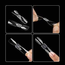 120pcs Square & Almond Shaped Nail Forms, Dual-Use Nail Extension Tips. Can Quickly Create Almond Or Oval Nail Shapes. Made Of Durable Material, 12 Different Sizes Available. Suitable For Creating Sweet And Stylish Manicure Looks. Professional Nail Art Tool. Suitable For Use In Nail Salons And By Nail Art Enthusiasts, For Handmade Nail Stickers Or As A Nail Art Tool. Nail Care Products. It Can Quickly Create Nail Designs In Spring And Summer. - Multicolor - View 6