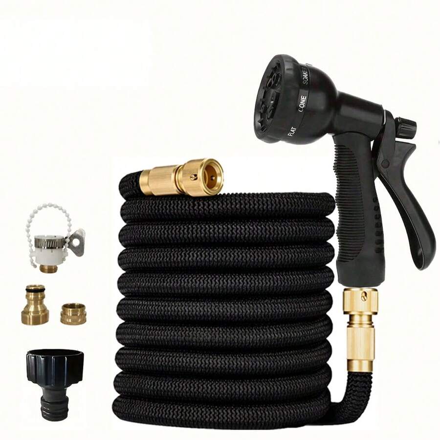 1pc, Multi-Purpose Plastic Hoses, Garden Watering, Cleaning Vehicle Hoses, Garden Ejectors, Irrigation Hoses, Cleaning Tools - A - View 1