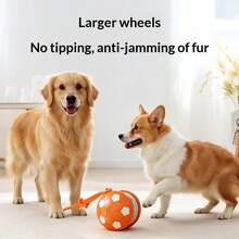 自动移动宠物球 - 适合猫狗的互动足球玩具 - 彩色 - 查看 6