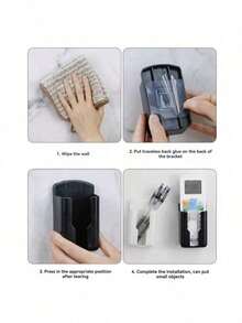 2 piezas Caja de almacenamiento para control remoto de aire acondicionado súper resistente sin necesidad de taladrar - Multicolor - Ver 11