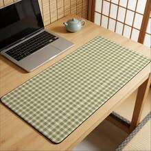 1pc Classic Olive Green Plaid Mouse Pad/Desk Mat, Suitable For Office And Bedroom, Modern Desktop Accessory, Great For Home, Camping And Car Use - Mouse Pad - View 1