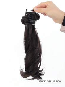 Ponytail Hair Claw Clip, Natural Messy Bun Hairstyle Hairpiece Hair Accessories Elegant Hair Clip,Synthetic Ponytail - Multicolor - View 5