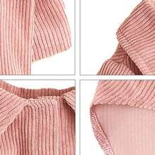 1 pieza Camisa interior con adorno de cierre de pana para mascotas, adecuada para gatos/perros pequeños, para primavera al aire libre - Rosa - Ver 7