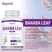 BUPORAI Banaba Leaf Capsules - Antioxidants, Metabolism, Maintain Overall Health, Boosts Vitality, Improves Immunity, Replenish Energy - 120pcs - 一瓶 - 試用階段 - 查看 6