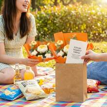 手工花束、钩针花、针织礼物、毛线花、新娘花束、情人节、母亲节、钩针花 - 黃色款 - 查看 5