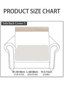 1pc Plush Fabric Sofa Slipcover, Anti-Stain Durable Non-Slip Sofa Seat Cover, Suitable For All Seasons, Pet-Friendly, Machine Washable, Stretch Sofa Cushion Cover, Fits Single/Loveseat/3-Seater/4-Seater Sofa, L-Shaped Sofa, Backrest Cover - Striped Pattern - White - View 11