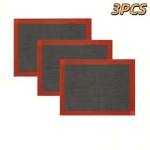 6pcs Large Non-Stick Silicone Baking Sheets, Heavy-Duty Cookie & Pastry Mat, 15.74"X11.81" Baking Tray For Cookies, Cakes, Macarons, Easy Clean, Holiday Baking, Compatible With Cookie Sheets, Pastry Boards - View 12