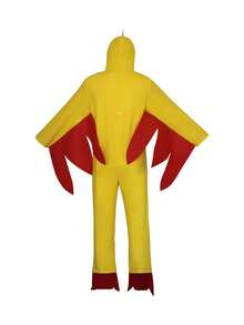1pc Halloween Rooster Costume, Plush Doll Outfit, Cosplay Chicken Mascot Suit - Yellow - View 8